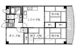 壬生川団地 4LDKの間取図画像