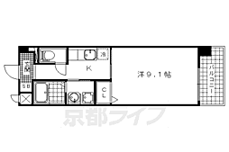 SHICATACHAMBRETTES2 1Kの間取図画像