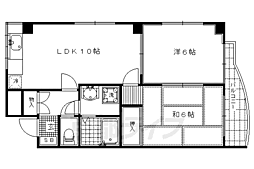 藤波ビル 2LDKの間取図画像
