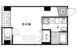 葛城ビル 1Kの間取図画像