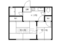 岡村マンション 2Kの間取図画像