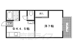 コーポ春菜 1DKの間取図画像