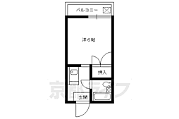ハイツ芙蓉 1Kの間取図画像
