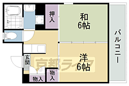 パティオプラスパ3 2DKの間取図画像