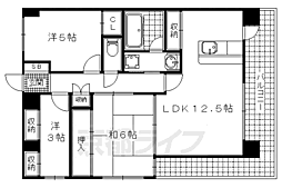 フレンド・ワン3 3LDKの間取図画像