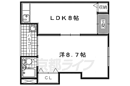 フェリスタス 1LDKの間取図画像