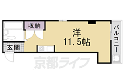ムツミグランデイジ623 ワンルームの間取図画像