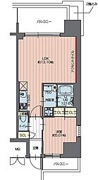 プレジオ川口 1LDKの間取図画像