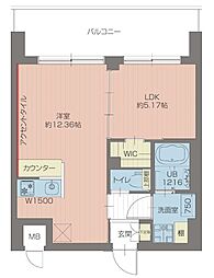 プレジオ葛西ASIAN 1LDKの間取図画像