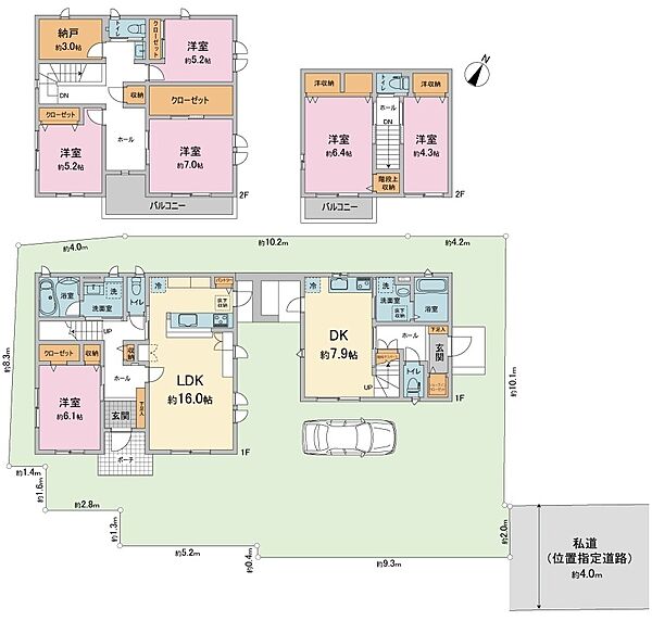 ４SLDK（居宅）＋2DK【増築（賃貸）】※図面と現況が異なる場合、現況を優先いたします