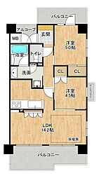 間取図画像 2LDK