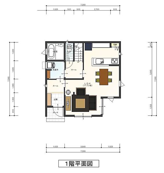 【プラン例】1階平面図