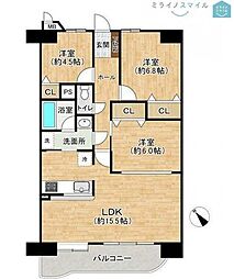 間取図画像 3LDK