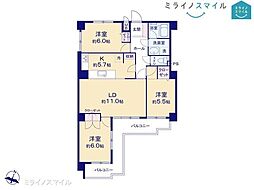 間取図画像 3LDK