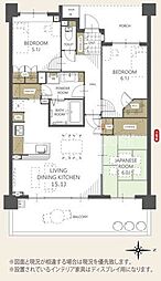プラウド大宮日進 3LDKの間取図画像