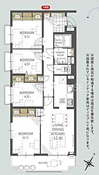 藤和シティコープ大宮桜木町 4LDKの間取図画像