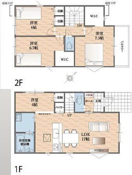 間取りを拡大表示