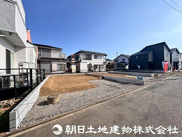 【1号棟現地外観】物完成イメージでどのような建物なのか、設備なのか、外壁の色等、プレゼン可能です。詳細は創業42年目朝日土地建物株式会社藤沢支店 営業2課まで0466-50-6912
