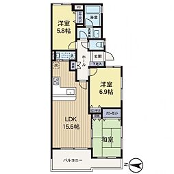 間取図画像 3LDK