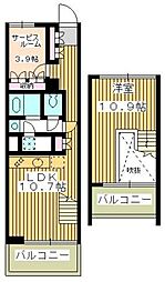 2232フレグランスアベニュー 1SLDKの間取図画像