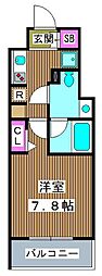 ユリカロゼAZ志村坂上 1Kの間取図画像