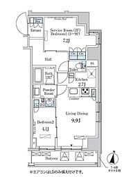 パークアクシス成増二丁目 2LDKの間取図画像