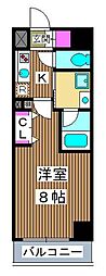 CRACIA板橋蓮沼 1Kの間取図画像
