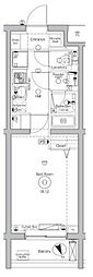ディップス成増 1Kの間取図画像