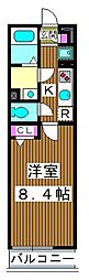リブリ・プレジール志村三丁目 1Kの間取図画像