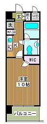 エコロジー上板橋レジデンス 1Kの間取図画像
