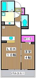 ノーブルコート 1LDKの間取図画像