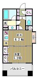 グレイスコート志村三丁目 1DKの間取図画像