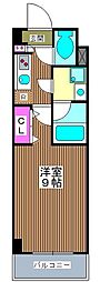 アーバンヴィスタ板橋本町 1Kの間取図画像