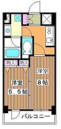 グリーンフィールド小竹向原 1DKの間取図画像