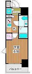 ガーラ・グランディ北池袋 1Kの間取図画像