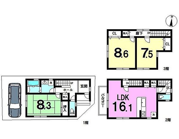 間取りを拡大表示