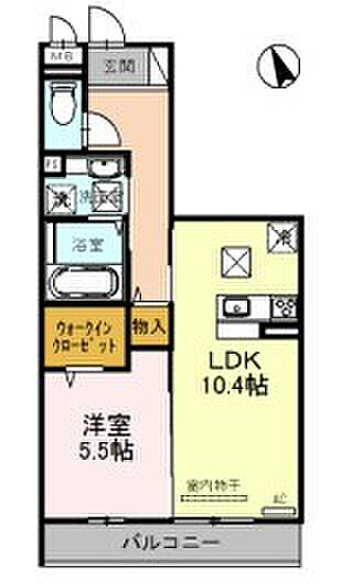 兵庫県姫路市北条(賃貸アパート1LDK・1階・44.75㎡)の写真 その2