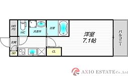 AILE上新庄 2階1Kの間取り