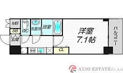 プレサンス新大阪ストリーム 10階1Kの間取り