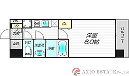 ララプレイス　ザ・大阪リヴァージュ 10階1Kの間取り