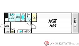 エスティライフ新大阪第2 3階1Kの間取り