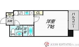 セレニテ三国プリエ 8階1Kの間取り