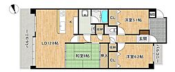 のむら姪浜ヒルズ 3LDKの間取図画像