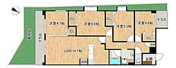 ロマネスク井尻第3 4LDKの間取図画像