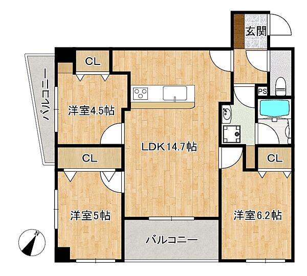 使い勝手の良い間取り設計で快適な暮らしを実現できる居心地の良い空間です