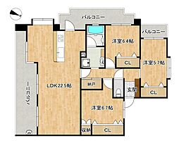 間取図画像 3LDK