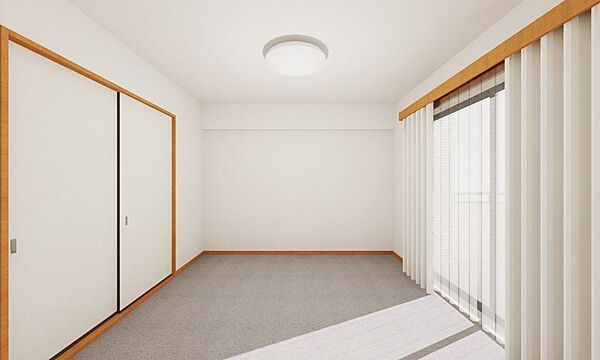 LD部分(2)家具等を消したイメージパース写真です