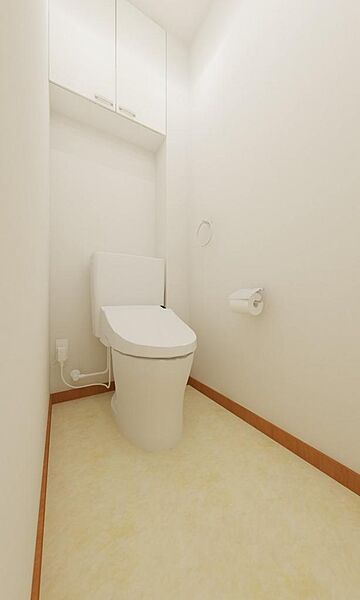トイレ部分、イメージパース写真です