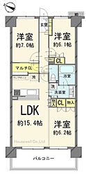 ガーデンゲート千葉ニュータウン中央EAST 3LDKの間取図画像