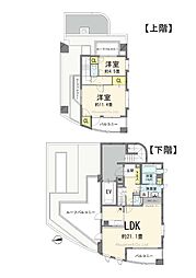 セザールリバーサイドときわ台 2LDKの間取図画像